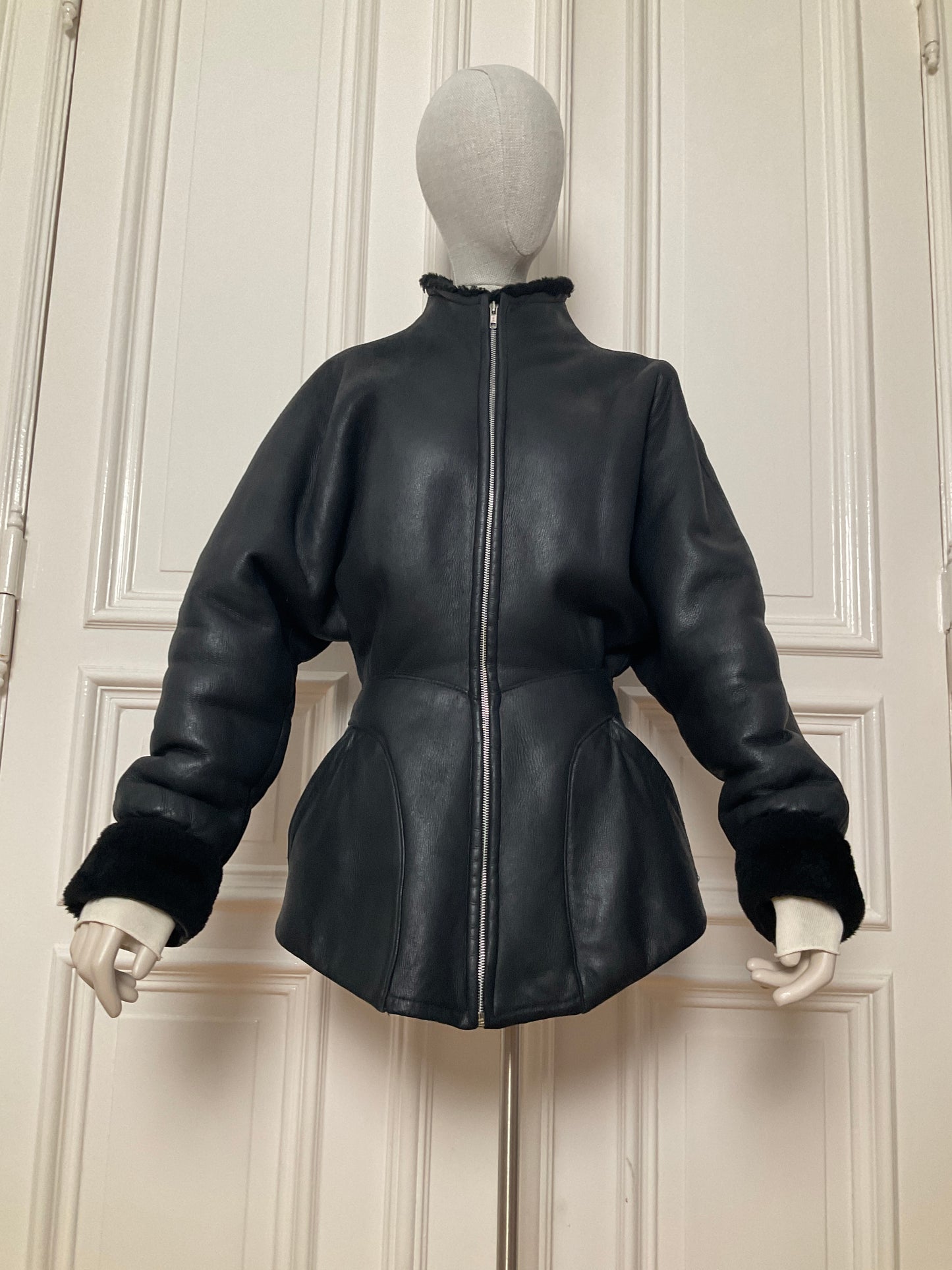 Vintage Thierry Mugler shearling jacket