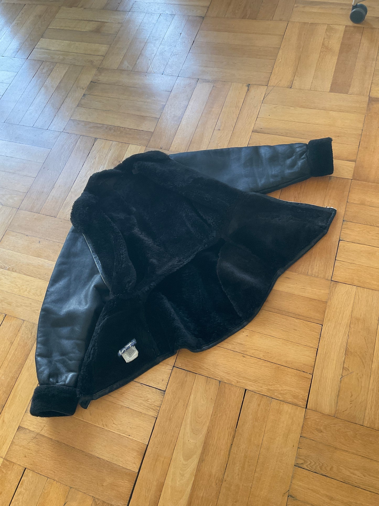 Vintage Thierry Mugler shearling jacket