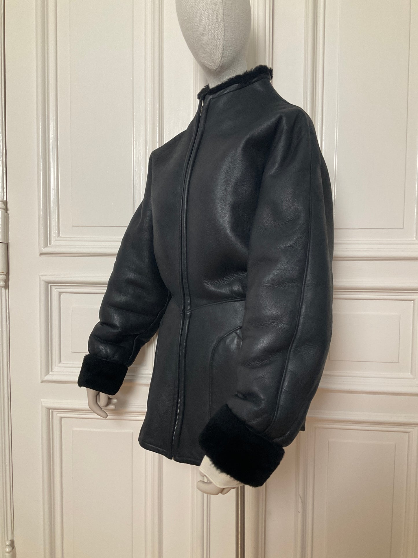 Vintage Thierry Mugler shearling jacket