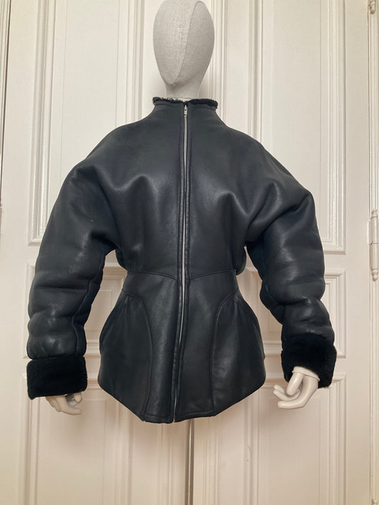 Vintage Thierry Mugler shearling jacket