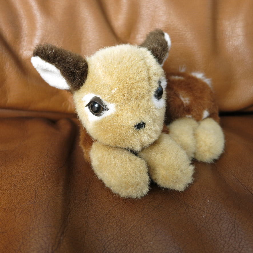 Resting fawn plush