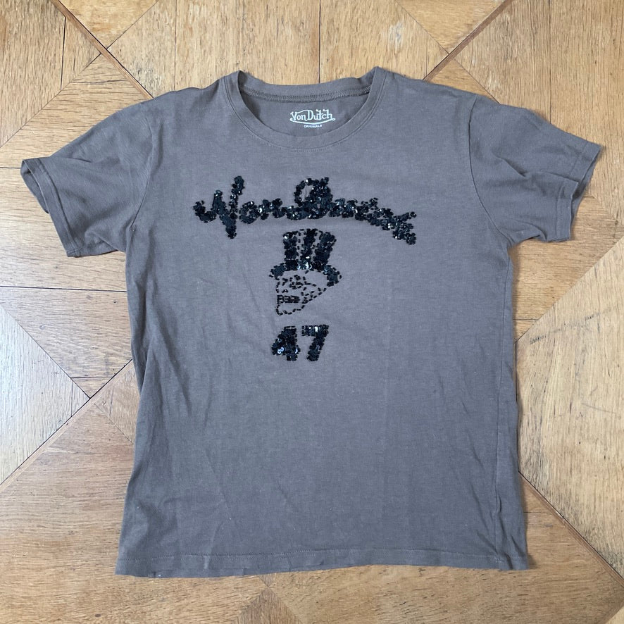 Von Dutch army green t-shirt