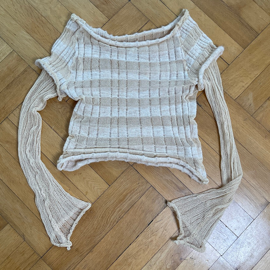 eithne padraigin ni bhraonain ~ cotton and mohair striped longsleeve