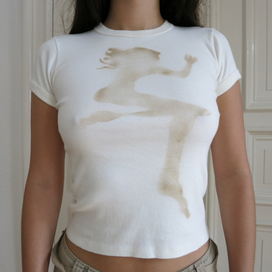 J'adorable Basics ~ cream sleepyheads t-shirt