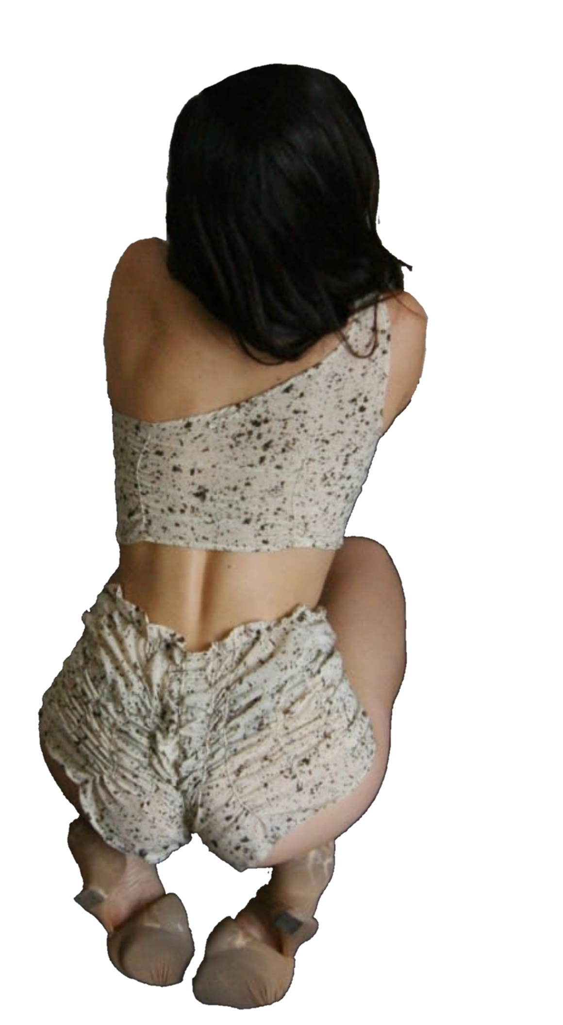 Eggshell silk two piece