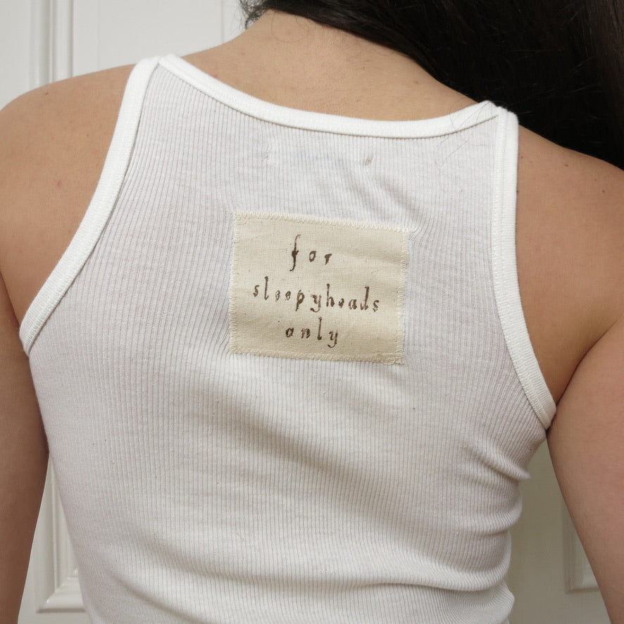J'adorable Basics ~ cropped sleepyheads tank top