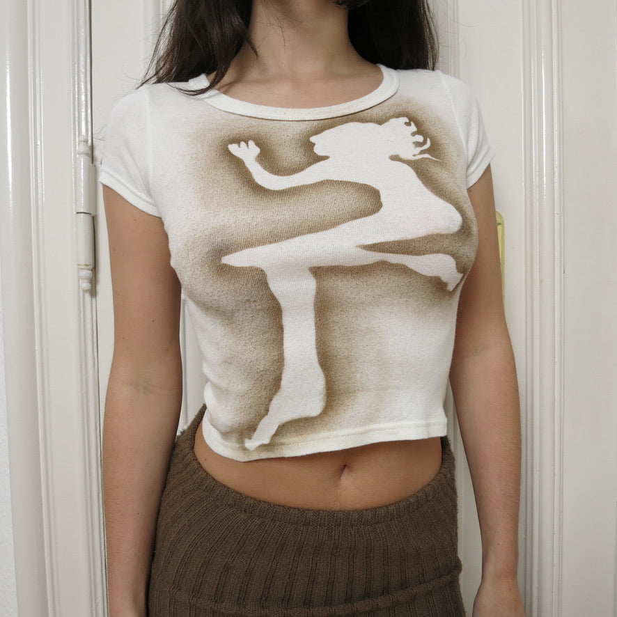 J'adorable Basics ~ cropped sleepyheads t-shirt