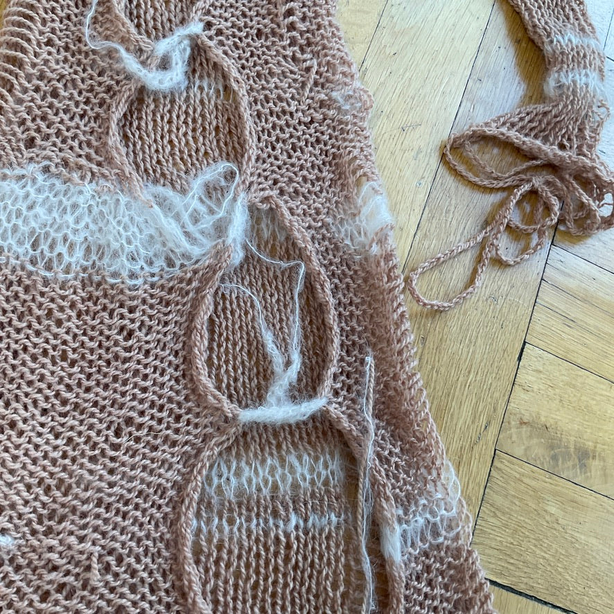 Sol Runa ~ sheep's wool and mohair dress with sleeves