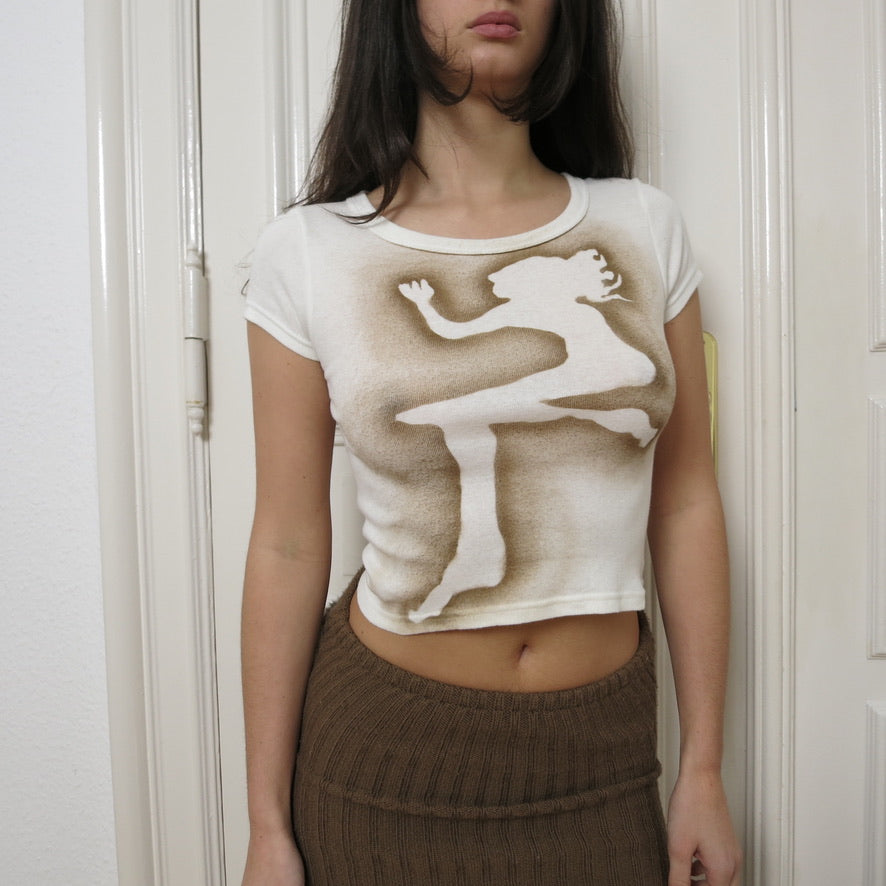J'adorable Basics ~ cropped sleepyheads t-shirt
