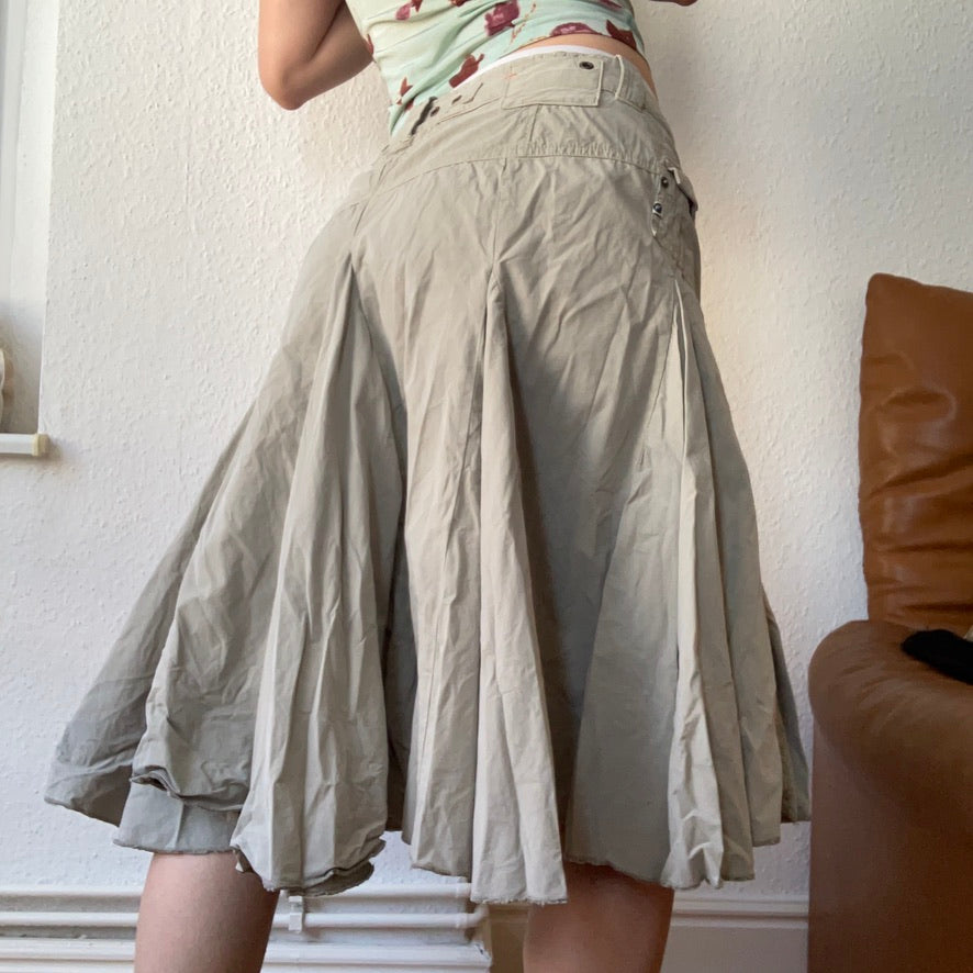 90s green midiskirt