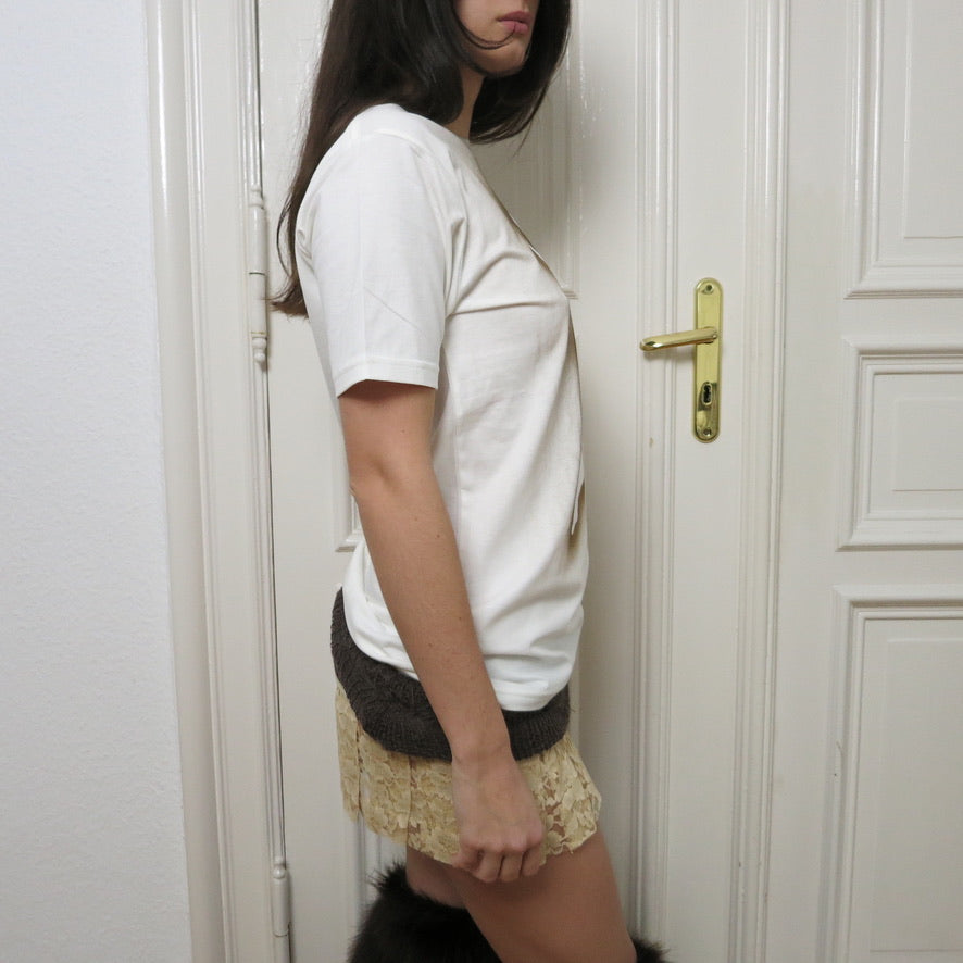 J'adorable Basics ~ organic sleepyheads t-shirt in white mist