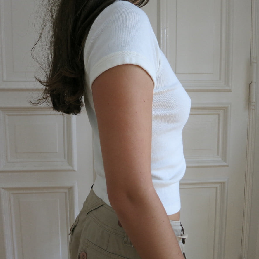 J'adorable Basics ~ cream sleepyheads t-shirt
