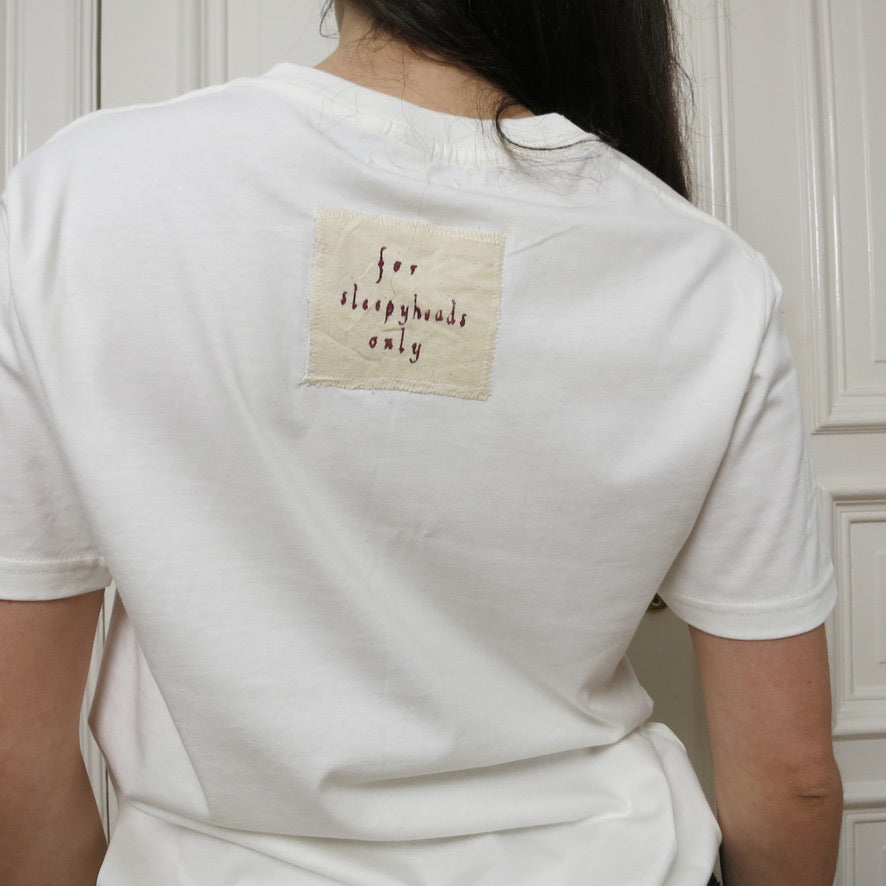 J'adorable Basics ~ organic sleepyheads t-shirt in white mist