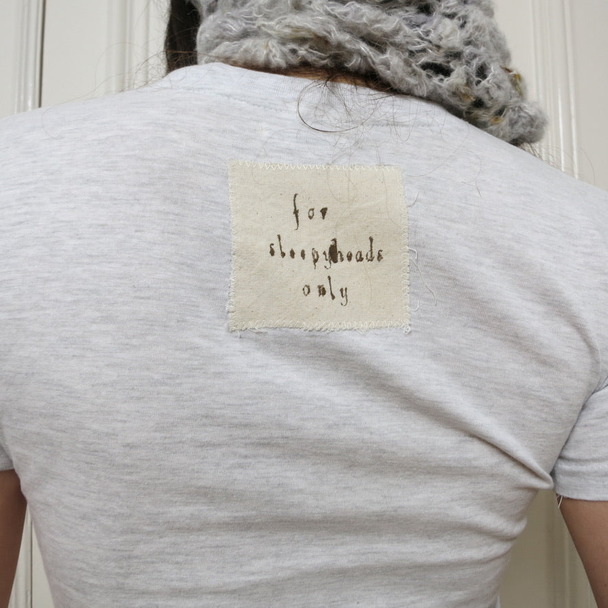 J'adorable Basics ~ grey sleepy bunnies t-shirt