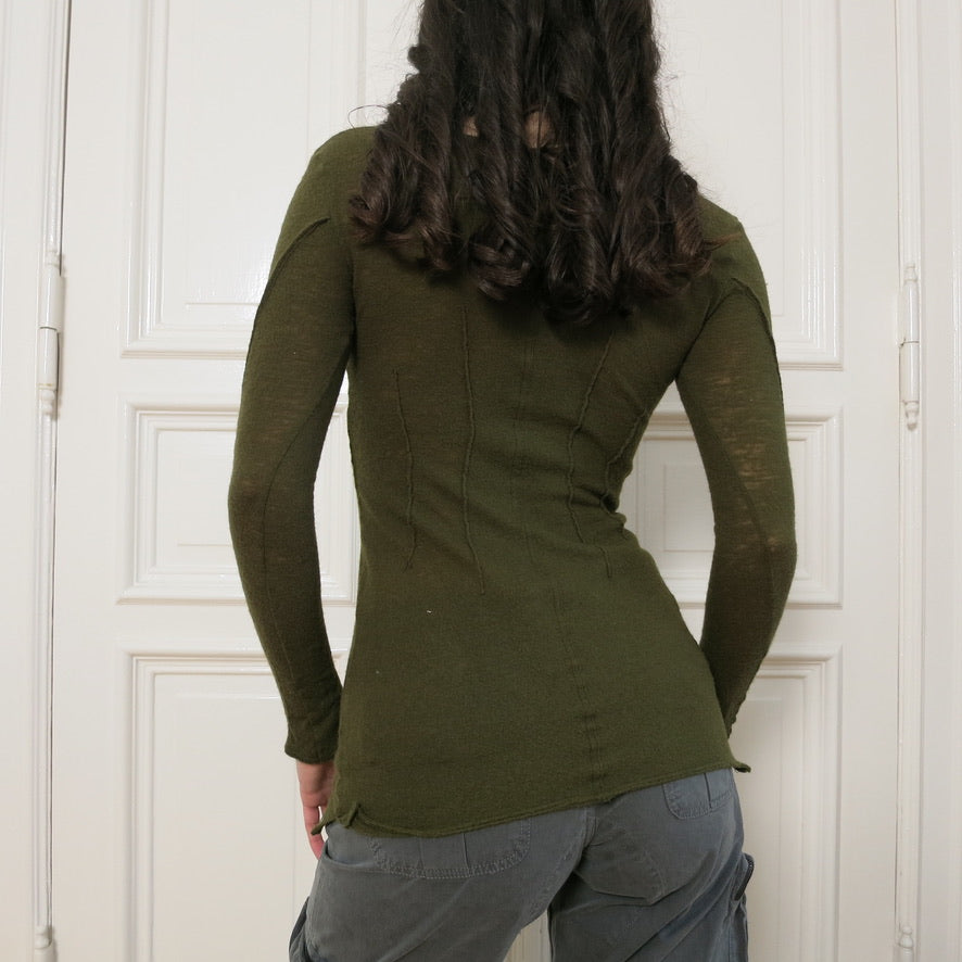 Masculo green wool longsleeve