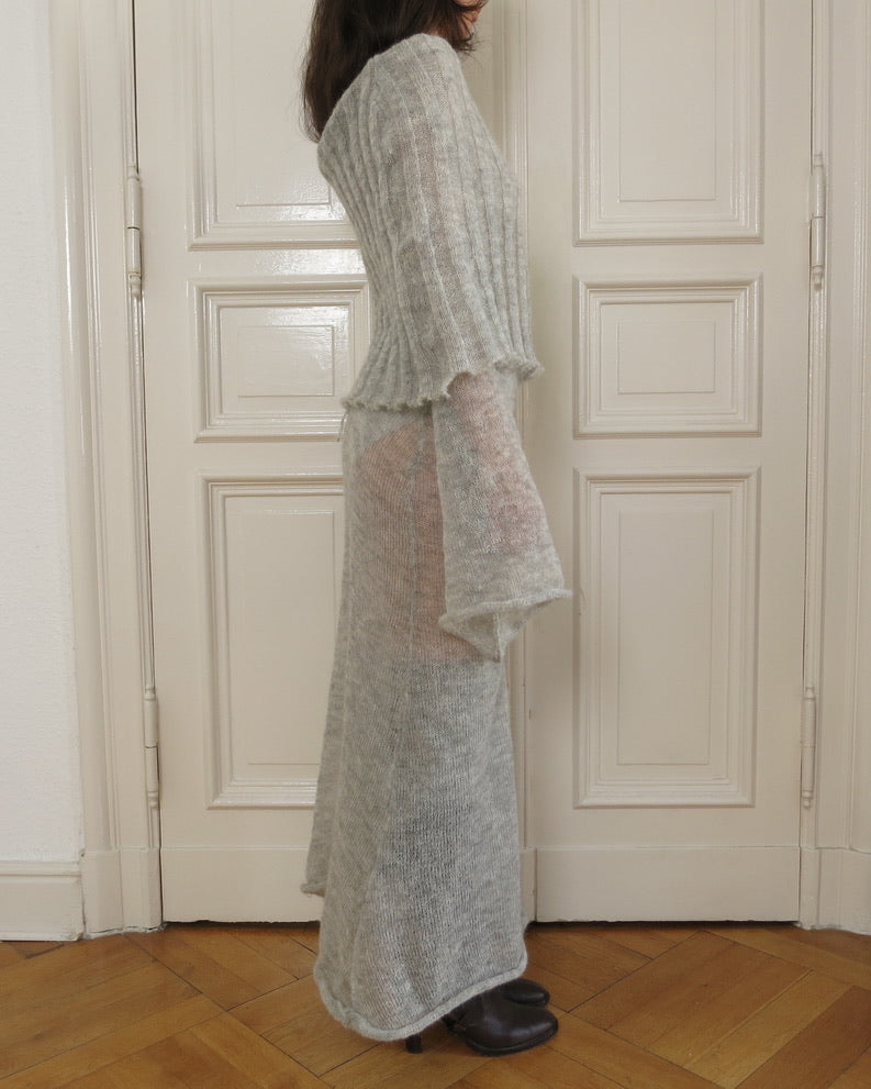 eithne padraigin ni bhraonain - grey mohair dress