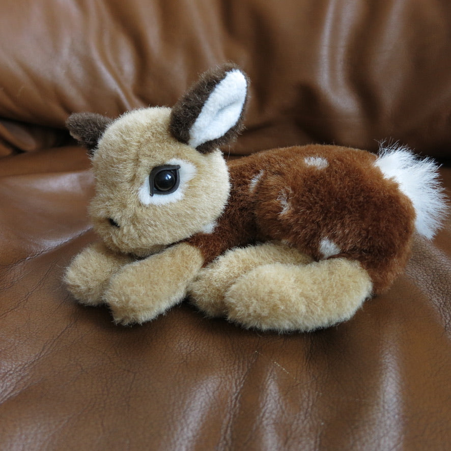 Resting fawn plush