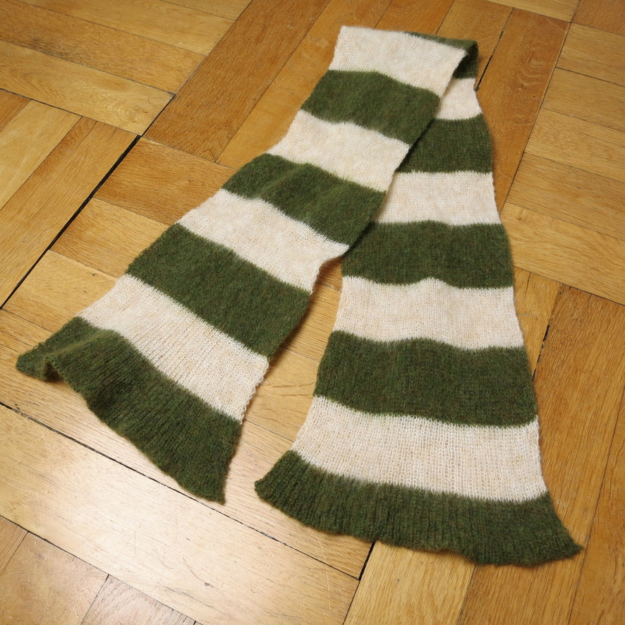 eithne padraigin ni bhraonain ~ striped mohair scarf