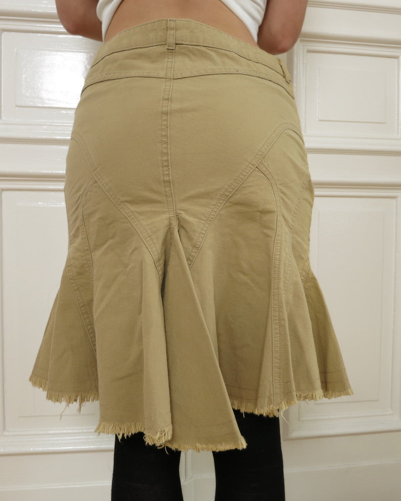 Flared midiskirt