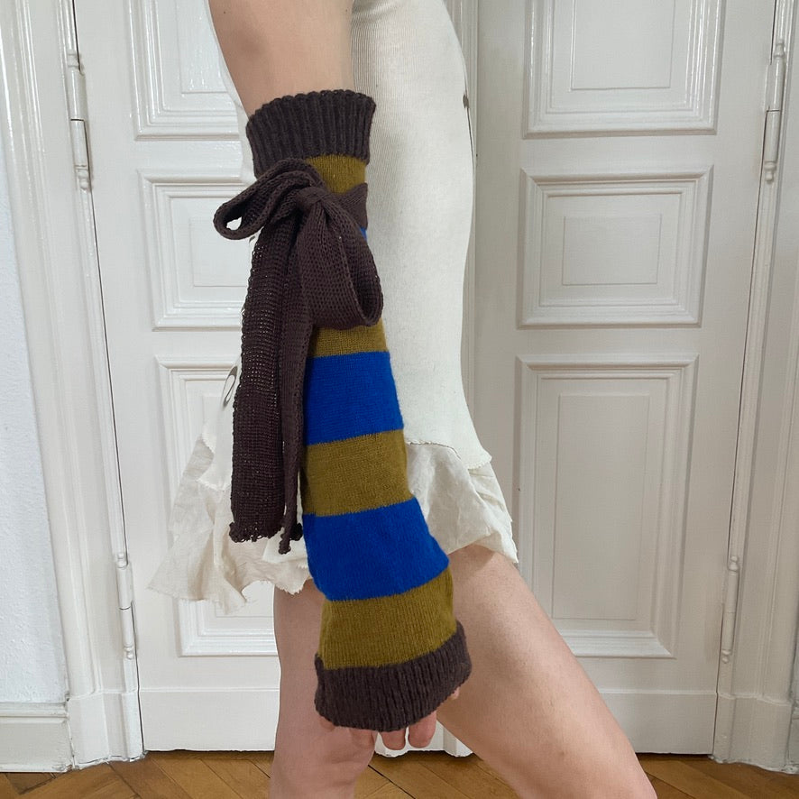 Natascha Domino ~ mohair sleeves with ribbons ii