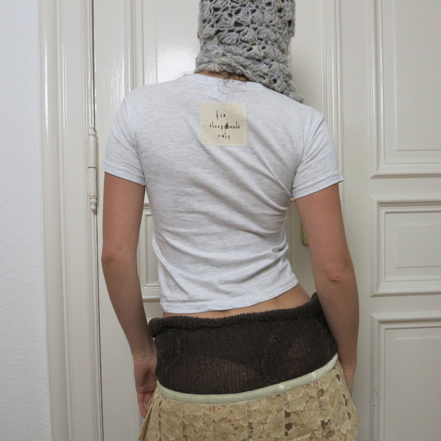 J'adorable Basics ~ grey sleepy bunnies t-shirt