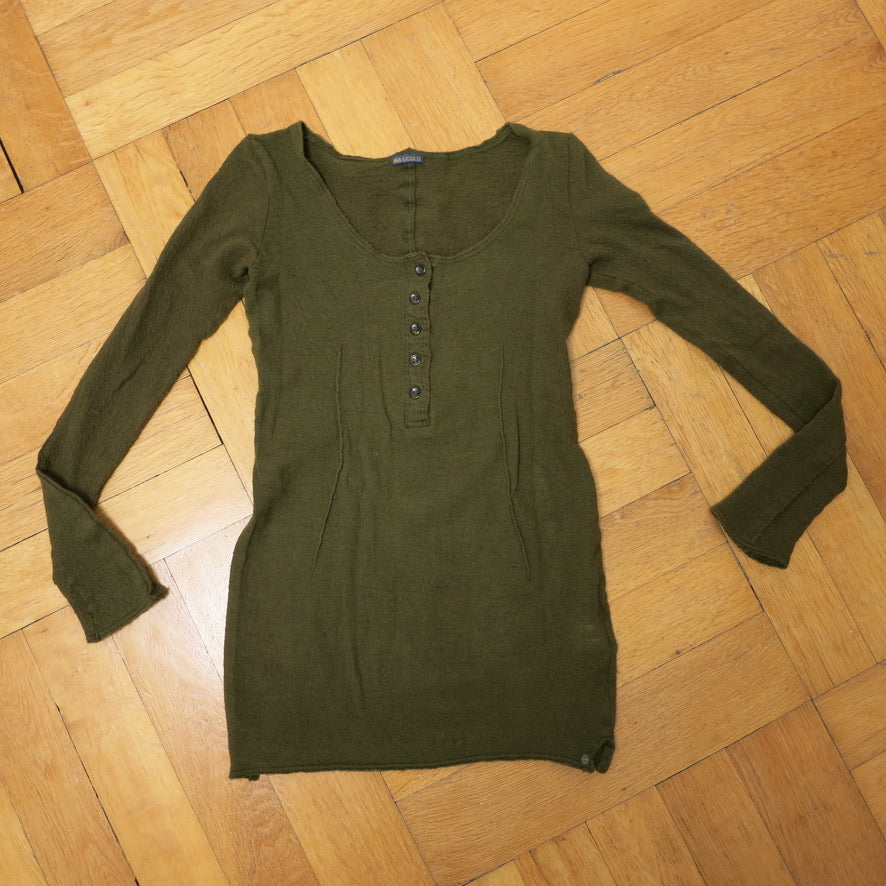 Masculo green wool longsleeve