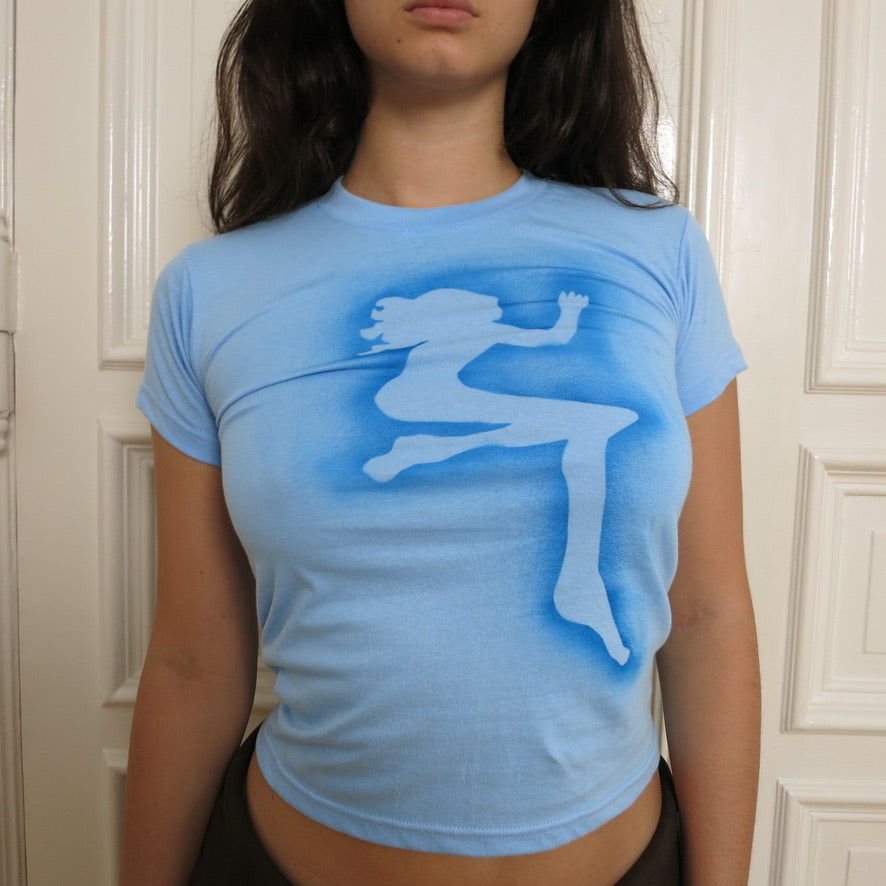J'adorable Basics ~ baby blue sleepyheads t-shirt
