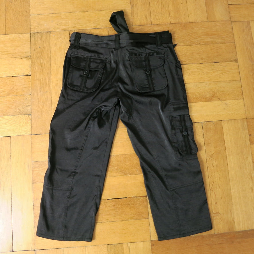 Atsuro Tayama satin cargo shorts