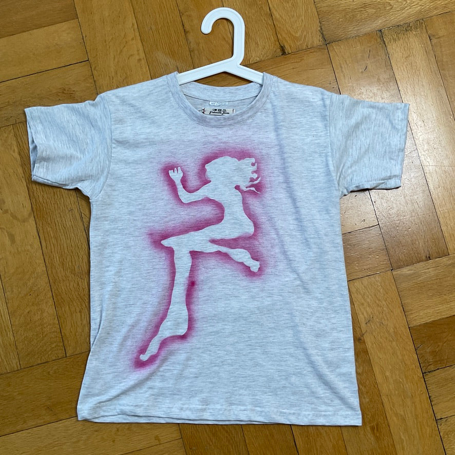 J'adorable Basics ~ pink on grey sleepyheads t-shirt