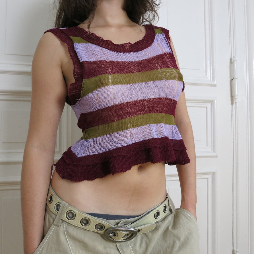 eithne padraigin ni bhraonain ~ ruby emerald amethyst tank top