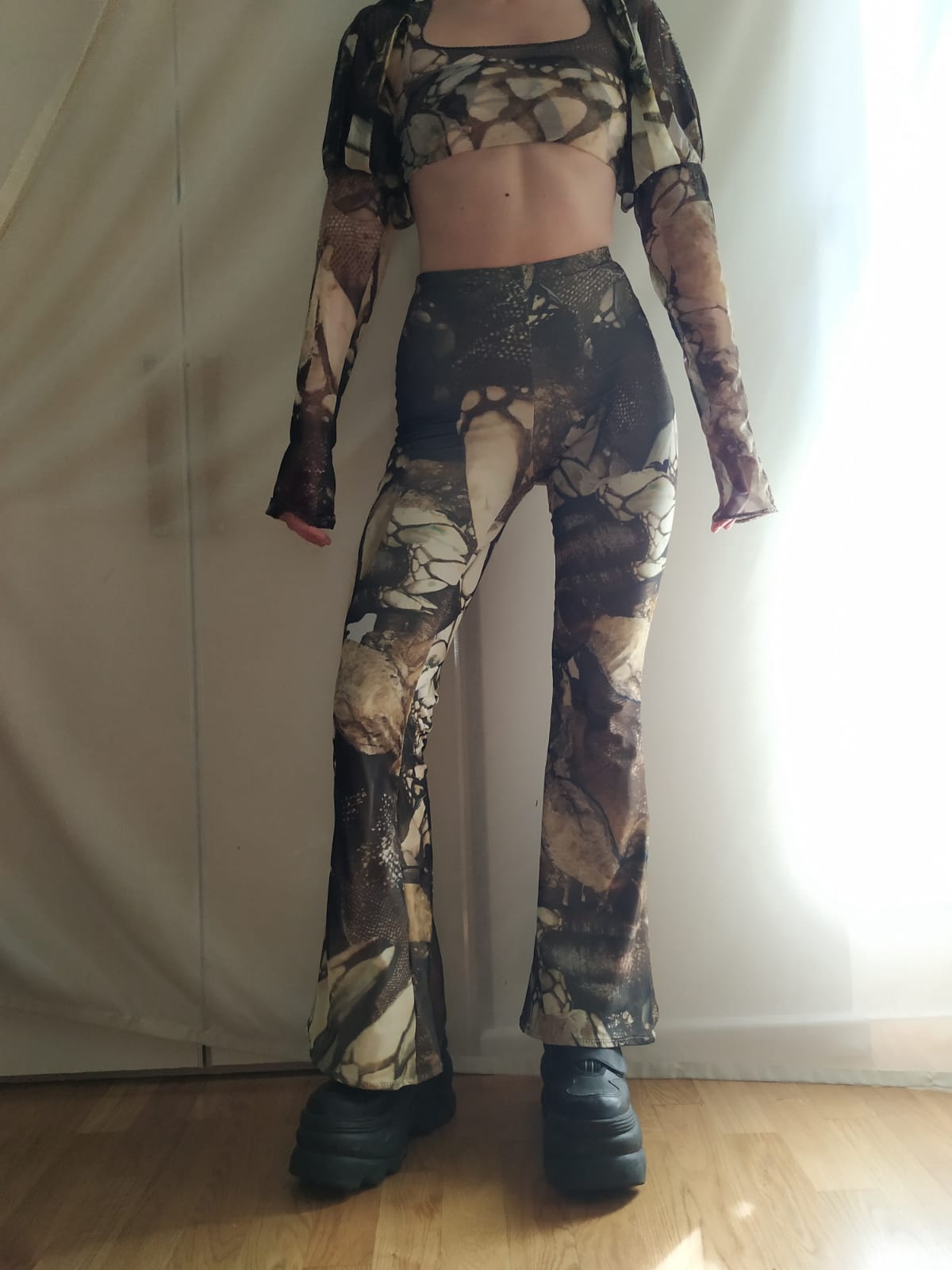 Flared leggings, size S