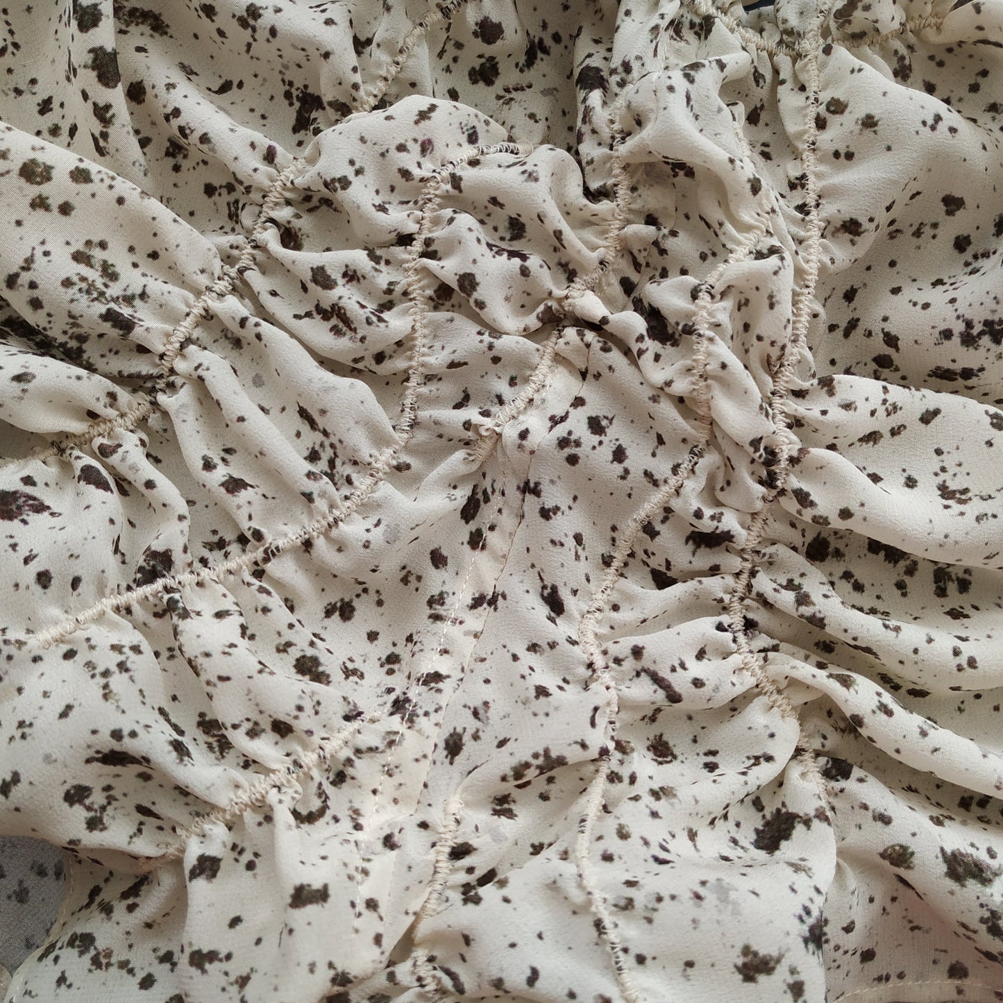 Eggshell silk two piece