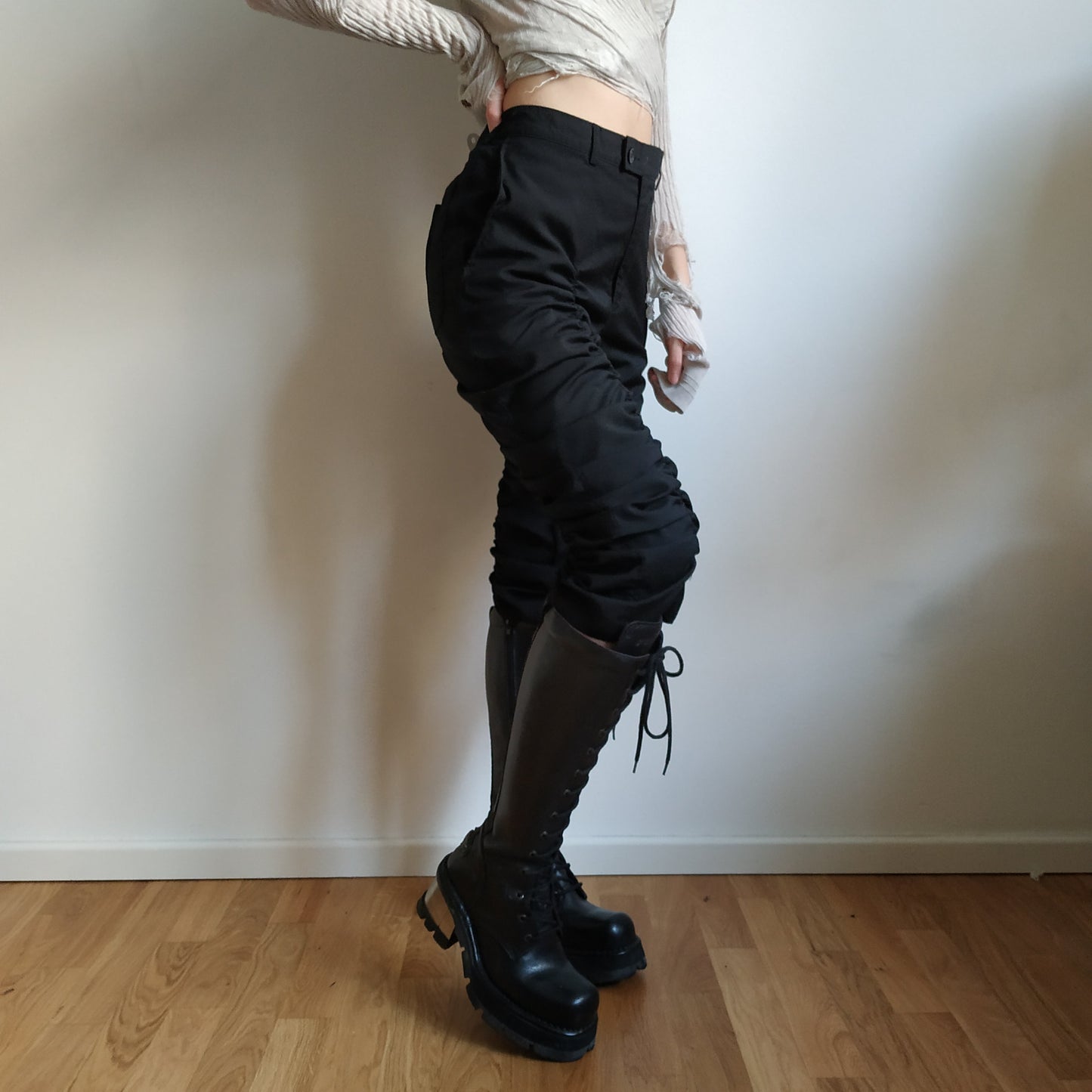 Upcycled Gathered Pants