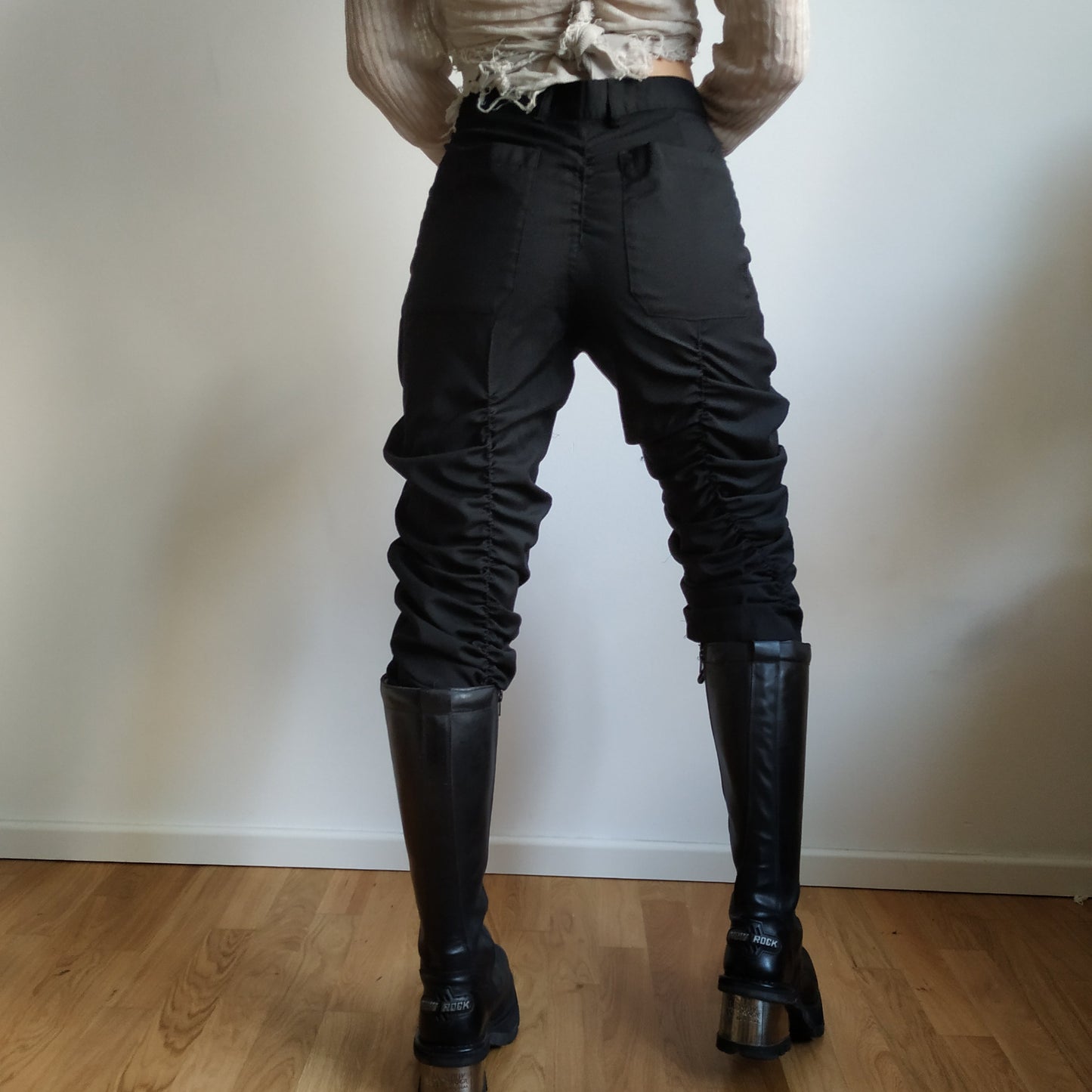 Upcycled Gathered Pants