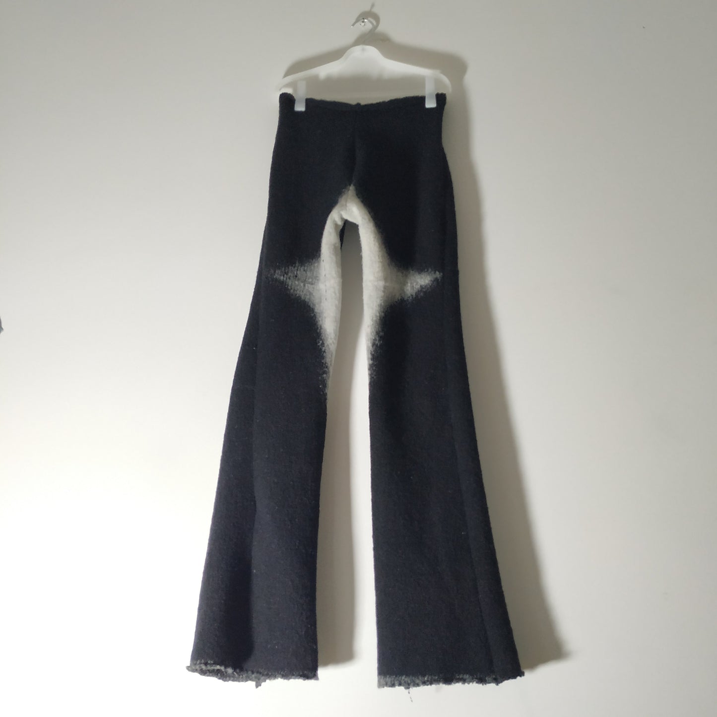Heavy virgin wool flares