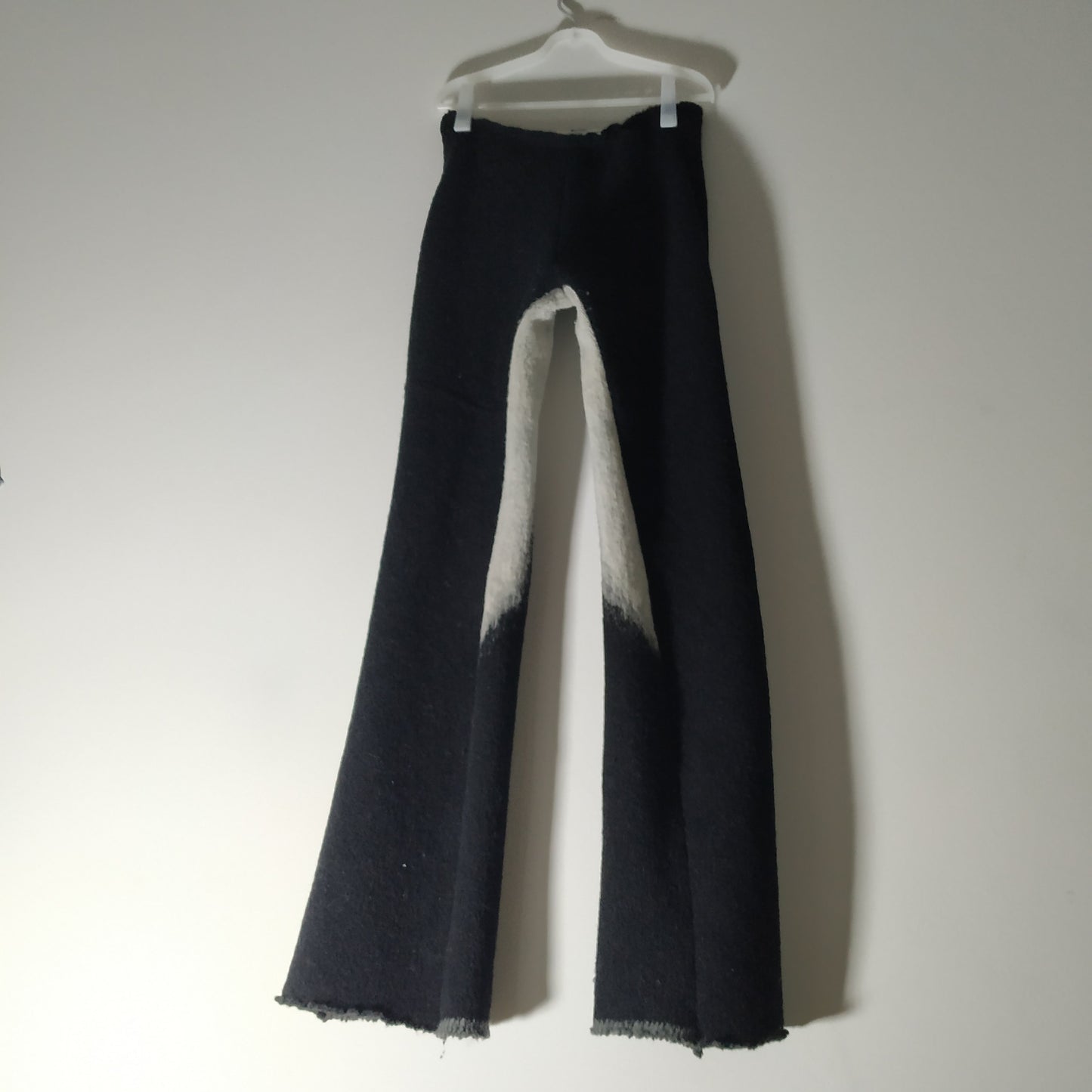Heavy virgin wool flares
