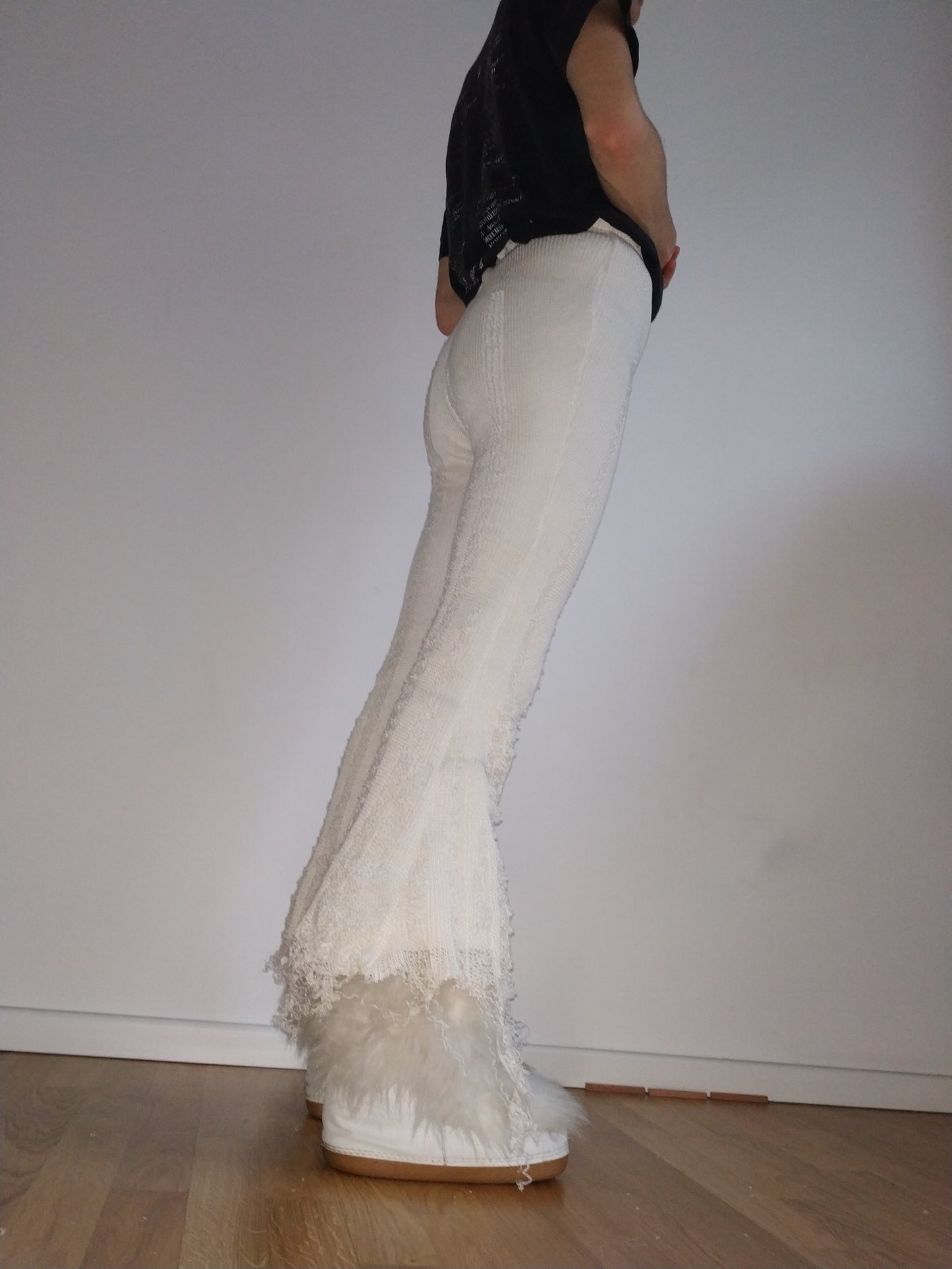 Distressed Linen Leggings