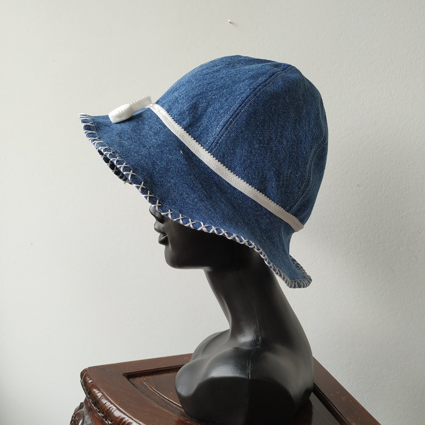 Simple denim hat