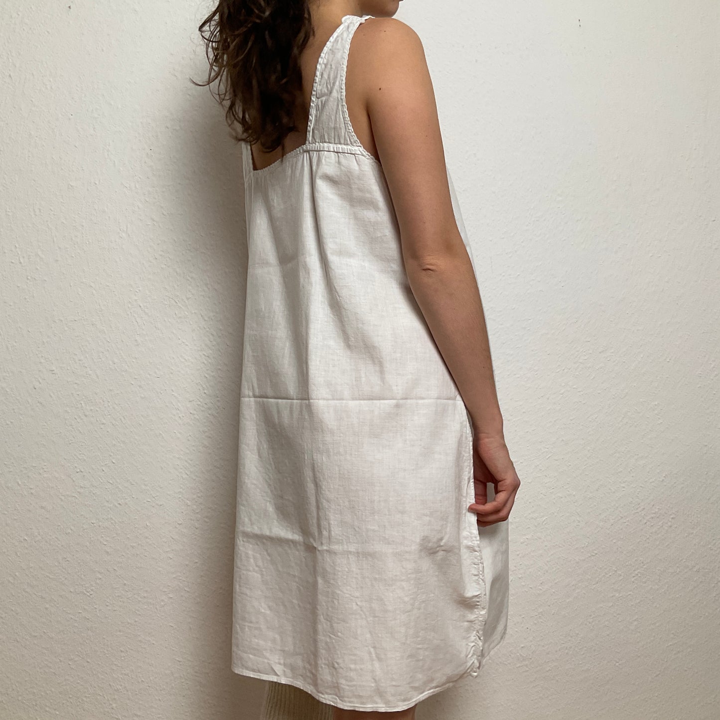 antique nightgown with exquisite butterfly embroidery