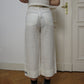 Gaultier Jean's white linen capris