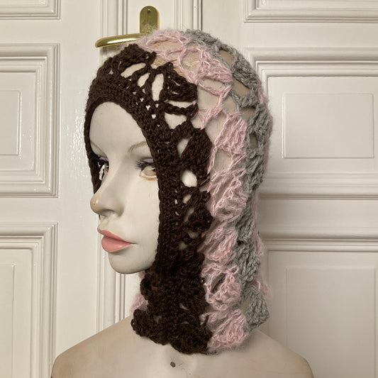 mođđe studio ~ cocoon 2 ice cream crochet balaclava