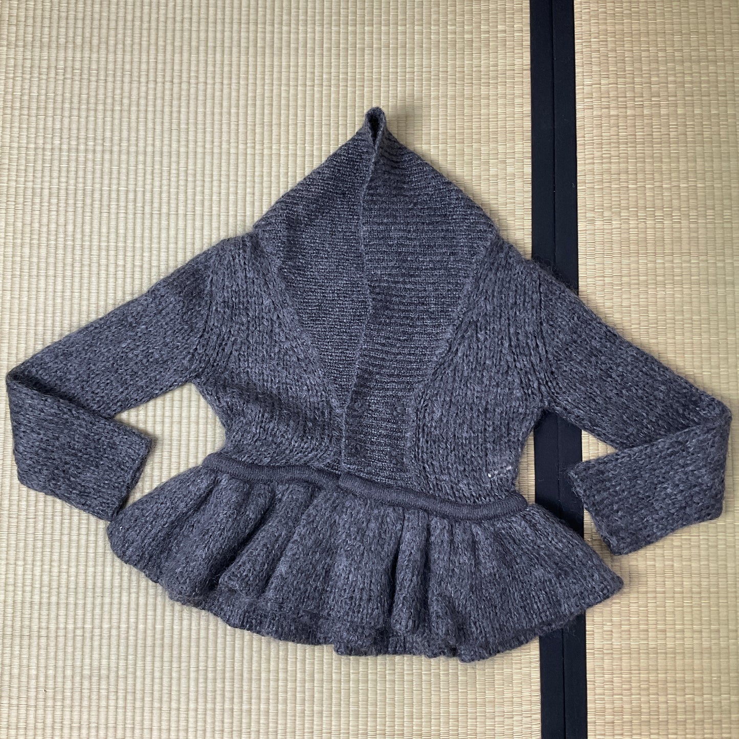 Limi Feu mohair blend chunky ruffled cardigan
