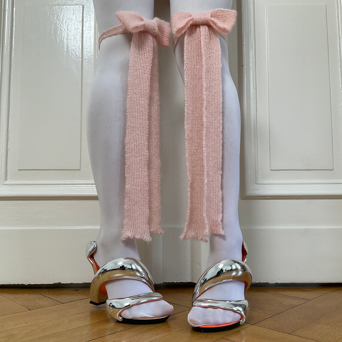Natascha Domino ~ mohair ribbons pair