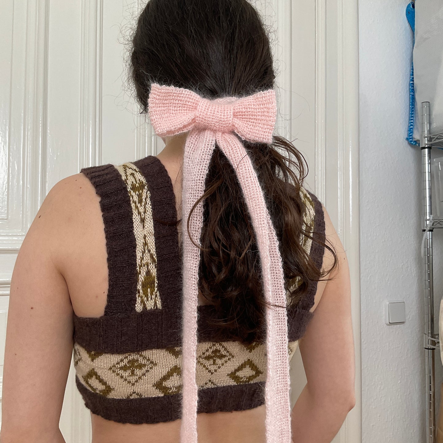 Natascha Domino ~ mohair ribbons pair