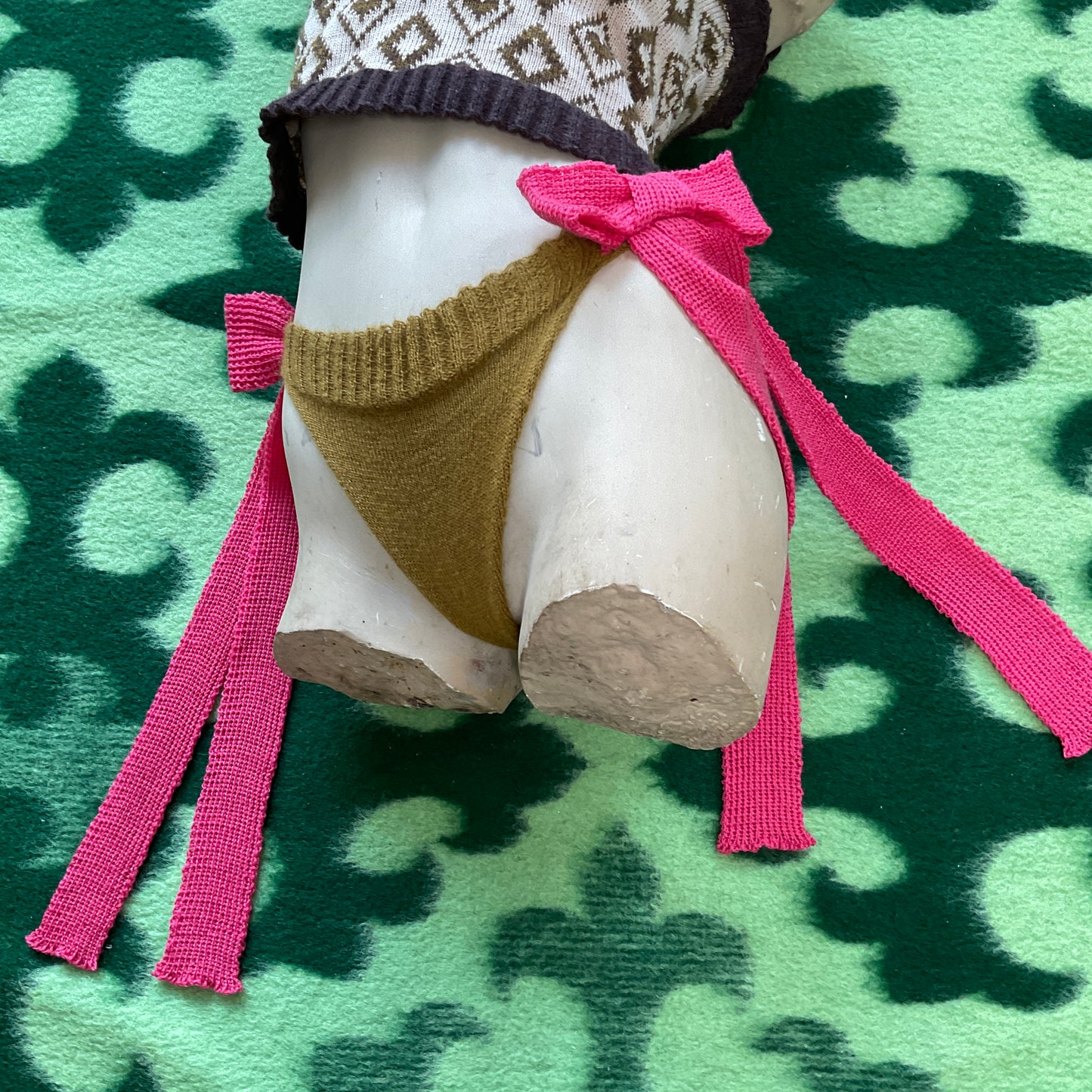 Natascha Domino ~ mohair panties with ribbons