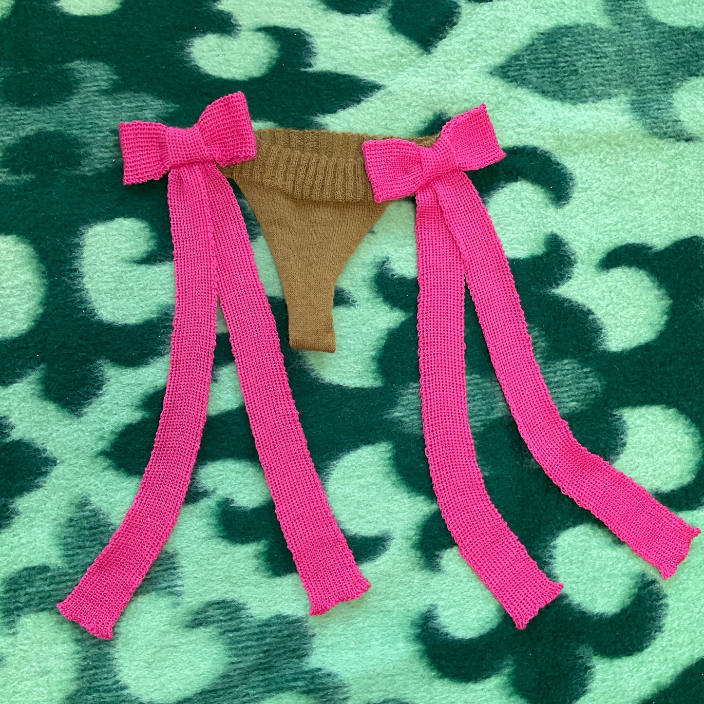 Natascha Domino ~ mohair panties with ribbons