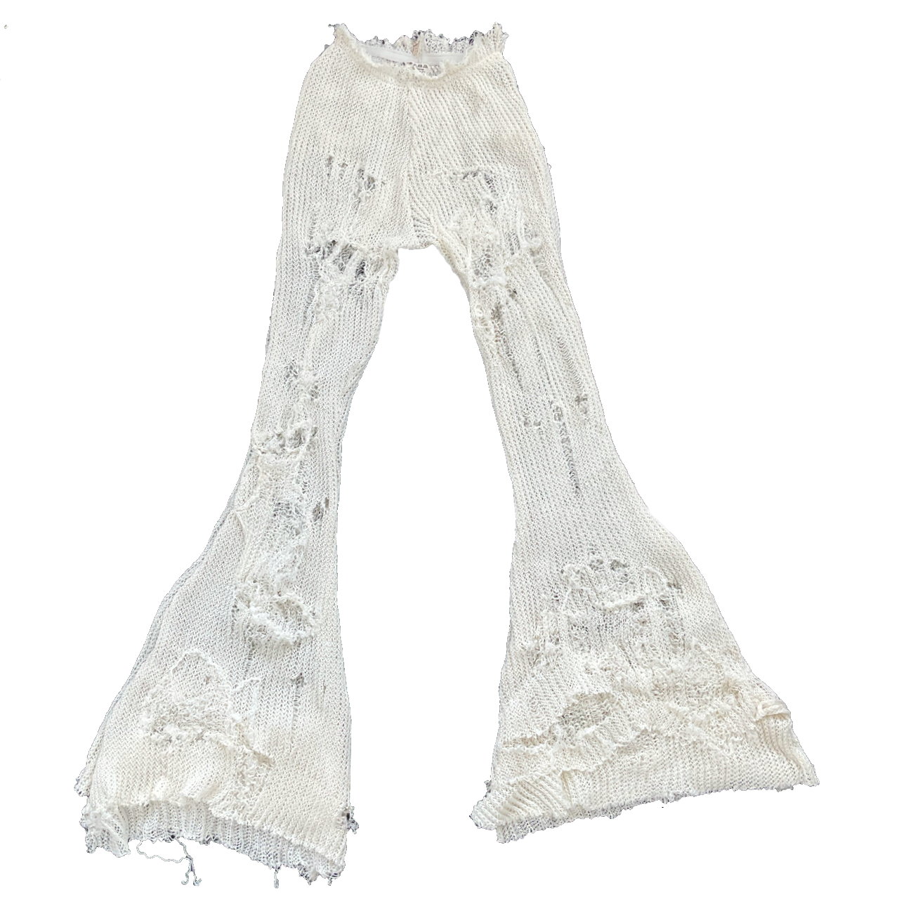Distressed Flared Pants