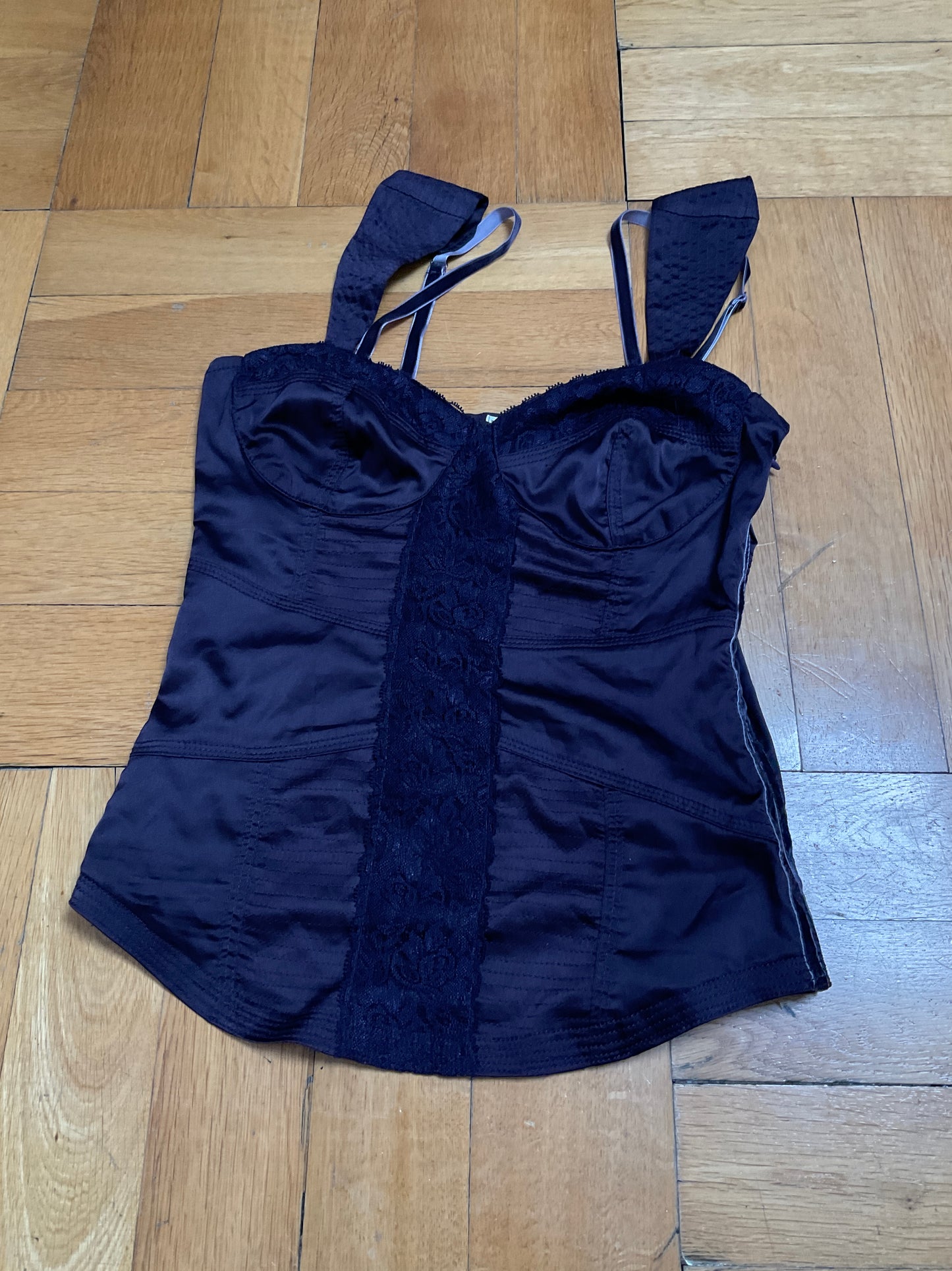 Purple corset top