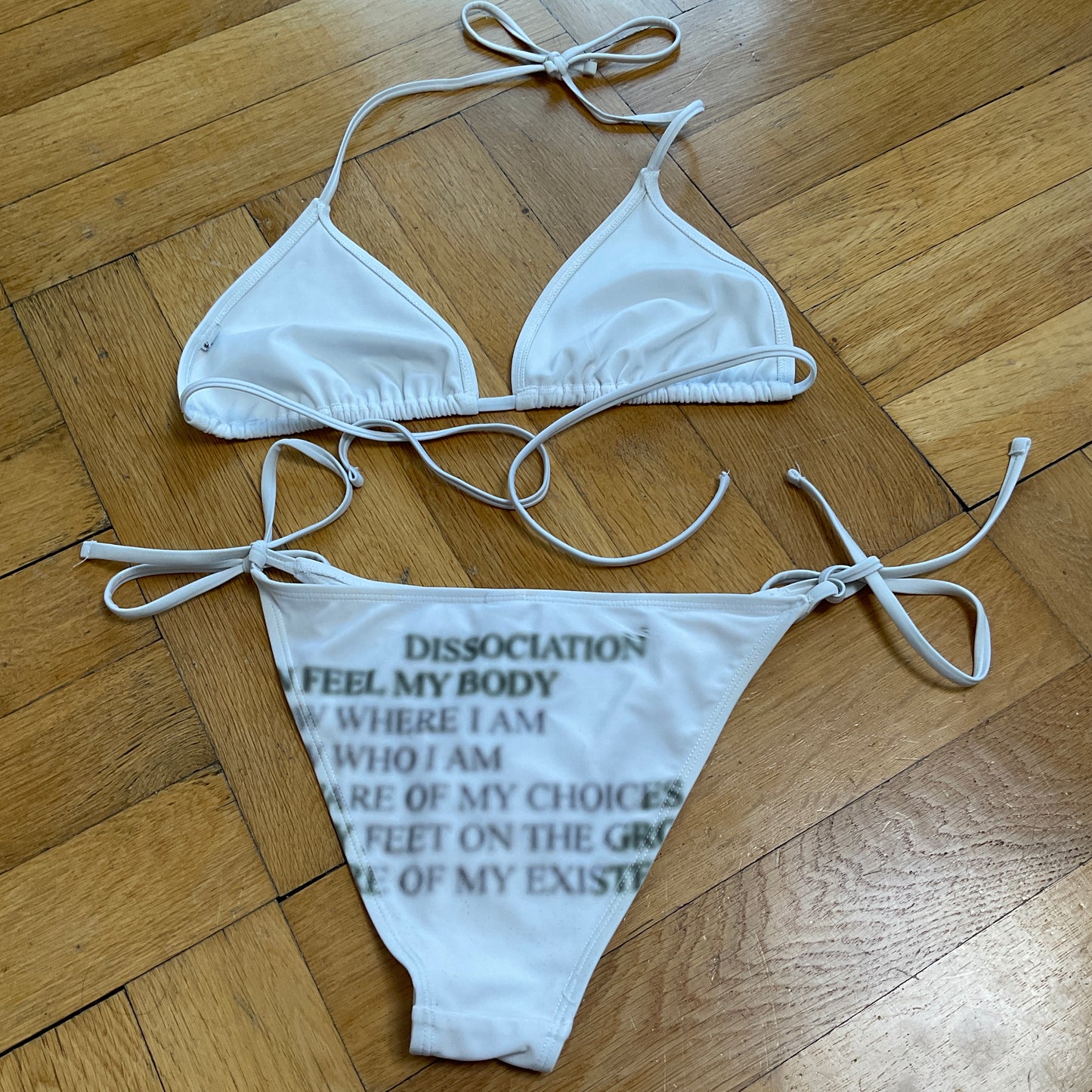 ex-myszka ~ printed bikini set