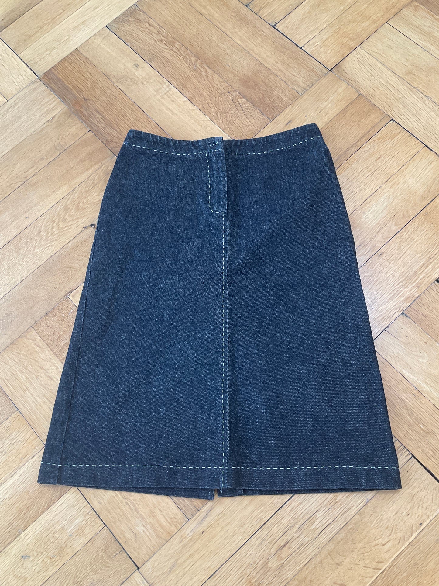 Max&Co chic denim midi skirt